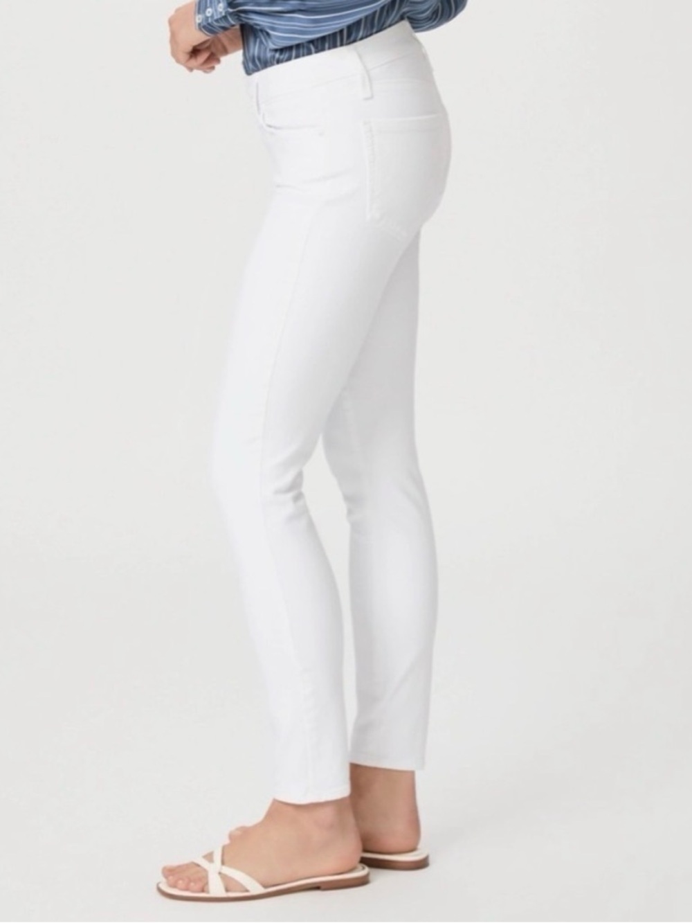 ✨ PAIGE Verdugo Crop White Skinny Jeans – Size 25 ✨ - Picture 5 of 9